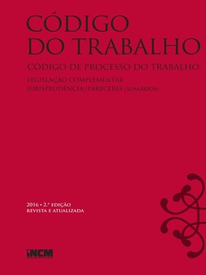 cover image of Código do Trabalho